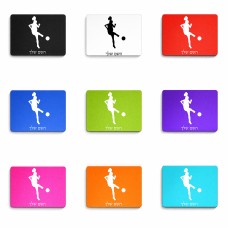 פד לעכבר בעיצוב אישי עם השם שלך בעיצוב שחקנית כדורגל - אישה גודל הפד 22 × 18 ס"מ