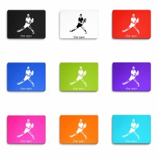 פד לעכבר בעיצוב אישי עם השם שלך בעיצוב שחקן טניס גודל הפד 22 × 18 ס"מ