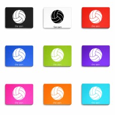 פד לעכבר בעיצוב אישי עם השם שלך בעיצוב כדור כדורעף גודל הפד 22 × 18 ס"מ