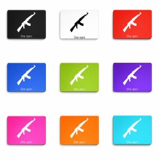 פד לעכבר בעיצוב אישי עם השם שלך בעיצוב אק 47 גודל הפד 22 × 18 ס"מ