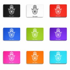 פד לעכבר בעיצוב אישי עם השם שלך בעיצוב חמסה - קבלה גודל הפד 22 × 18 ס"מ