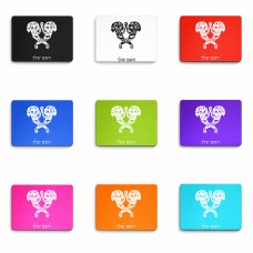 פד לעכבר בעיצוב אישי עם השם שלך בעיצוב פרחי קרן גודל הפד 22 × 18 ס"מ