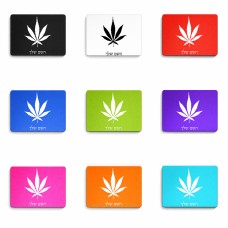 פד לעכבר בעיצוב אישי עם השם שלך בעיצוב עלה מריחואנה - גראס גודל הפד 22 × 18 ס"מ