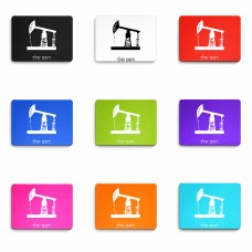 פד לעכבר בעיצוב אישי עם השם שלך בעיצוב באר נפט גודל הפד 22 × 18 ס"מ