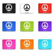 פד לעכבר בעיצוב אישי עם השם שלך בעיצוב סמל השלום גודל הפד 22 × 18 ס"מ