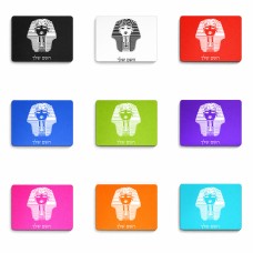 פד לעכבר בעיצוב אישי עם השם שלך בעיצוב פרעה - תות ענח' אמון מצרי גודל הפד 22 × 18 ס"מ