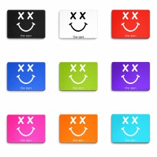 פד לעכבר בעיצוב אישי עם השם שלך בעיצוב סמיילי גודל הפד 22 × 18 ס"מ