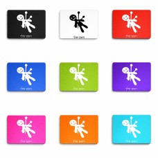 פד לעכבר בעיצוב אישי עם השם שלך בעיצוב וודו גודל הפד 22 × 18 ס"מ