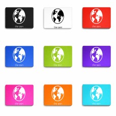 פד לעכבר בעיצוב אישי עם השם שלך בעיצוב עולם גודל הפד 22 × 18 ס"מ