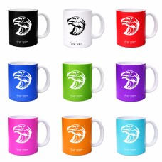 ספל תה \ קפה בעיצוב אישי עם השם שלך בעיצוב ראש נשר גודל הספל 325 מ"ל