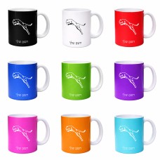 ספל תה \ קפה בעיצוב אישי עם השם שלך בעיצוב פומה גודל הספל 325 מ"ל