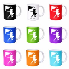 ספל תה \ קפה בעיצוב אישי עם השם שלך בעיצוב אישה רוקדת עם גבר גודל הספל 325 מ"ל