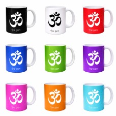 ספל תה \ קפה בעיצוב אישי עם השם שלך בעיצוב סמל אום גודל הספל 325 מ"ל