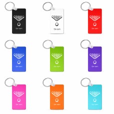 מחזיק מפתחות בצורת מלבן בעיצוב אישי עם השם שלך בעיצוב בריכה - ביליארד - גודל המחזיק 6 × 4 ס"מ