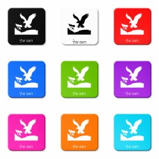 מגנט למקרר בעיצוב אישי עם השם שלך בעיצוב נשר אמריקאי גודל המגנט 6.5 × 6.5 ס"מ