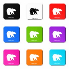 מגנט למקרר בעיצוב אישי עם השם שלך בעיצוב דוב גודל המגנט 6.5 × 6.5 ס"מ