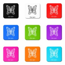 מגנט למקרר בעיצוב אישי עם השם שלך בעיצוב פרפר גודל המגנט 6.5 × 6.5 ס"מ