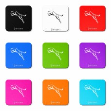 מגנט למקרר בעיצוב אישי עם השם שלך בעיצוב פומה גודל המגנט 6.5 × 6.5 ס"מ