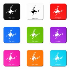 מגנט למקרר בעיצוב אישי עם השם שלך בעיצוב עכביש גודל המגנט 6.5 × 6.5 ס"מ