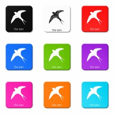 מגנט למקרר בעיצוב אישי עם השם שלך בעיצוב לבלוע גודל המגנט 6.5 × 6.5 ס"מ