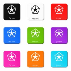 מגנט למקרר בעיצוב אישי עם השם שלך בעיצוב קרייזלר גודל המגנט 6.5 × 6.5 ס"מ