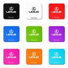 מגנט למקרר בעיצוב אישי עם השם שלך בעיצוב לקסוס גודל המגנט 6.5 × 6.5 ס"מ