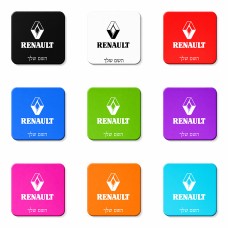 מגנט למקרר בעיצוב אישי עם השם שלך בעיצוב רנו גודל המגנט 6.5 × 6.5 ס"מ