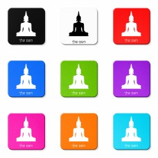 מגנט למקרר בעיצוב אישי עם השם שלך בעיצוב בודה גודל המגנט 6.5 × 6.5 ס"מ