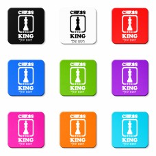 מגנט למקרר בעיצוב אישי עם השם שלך בעיצוב שחמט גודל המגנט 6.5 × 6.5 ס"מ