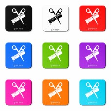 מגנט למקרר בעיצוב אישי עם השם שלך בעיצוב מעצב שיער גודל המגנט 6.5 × 6.5 ס"מ