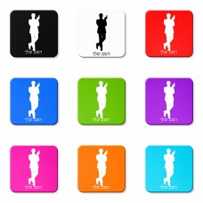 מגנט למקרר בעיצוב אישי עם השם שלך בעיצוב ג'יימס בונד גודל המגנט 6.5 × 6.5 ס"מ