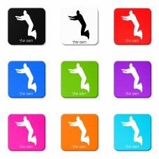 מגנט למקרר בעיצוב אישי עם השם שלך בעיצוב פארקורינג גודל המגנט 6.5 × 6.5 ס"מ