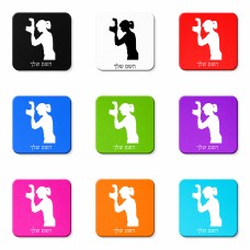 מגנט למקרר בעיצוב אישי עם השם שלך בעיצוב צלמת - אישה גודל המגנט 6.5 × 6.5 ס"מ