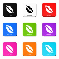 מגנט למקרר בעיצוב אישי עם השם שלך בעיצוב שפתיים - נשיקה גודל המגנט 6.5 × 6.5 ס"מ