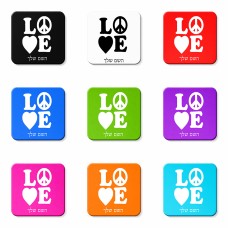 מגנט למקרר בעיצוב אישי עם השם שלך בעיצוב אהבה גודל המגנט 6.5 × 6.5 ס"מ