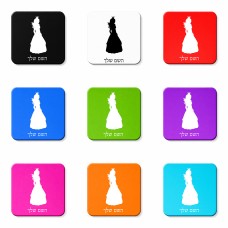 מגנט למקרר בעיצוב אישי עם השם שלך בעיצוב נסיכה גודל המגנט 6.5 × 6.5 ס"מ