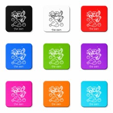 מגנט למקרר בעיצוב אישי עם השם שלך בעיצוב מחזמר אנג'ל 2 גודל המגנט 6.5 × 6.5 ס"מ