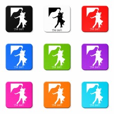 מגנט למקרר בעיצוב אישי עם השם שלך בעיצוב אישה רוקדת עם גבר גודל המגנט 6.5 × 6.5 ס"מ