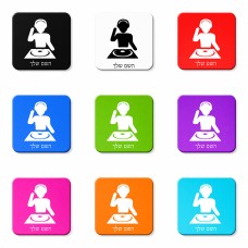 מגנט למקרר בעיצוב אישי עם השם שלך בעיצוב אזור מוזיקה של די ג'יי גודל המגנט 6.5 × 6.5 ס"מ