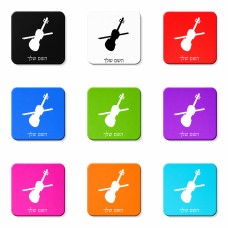 מגנט למקרר בעיצוב אישי עם השם שלך בעיצוב כינור גודל המגנט 6.5 × 6.5 ס"מ