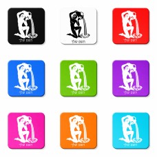 מגנט למקרר בעיצוב אישי עם השם שלך בעיצוב מזלות - דלי גודל המגנט 6.5 × 6.5 ס"מ