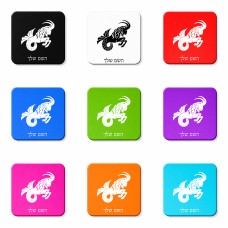 מגנט למקרר בעיצוב אישי עם השם שלך בעיצוב מזלות - גדי גודל המגנט 6.5 × 6.5 ס"מ