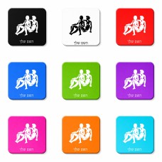 מגנט למקרר בעיצוב אישי עם השם שלך בעיצוב מזלות - תאומים גודל המגנט 6.5 × 6.5 ס"מ