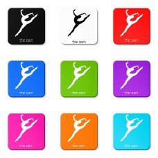 מגנט למקרר בעיצוב אישי עם השם שלך בעיצוב בלט גודל המגנט 6.5 × 6.5 ס"מ