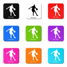 מגנט למקרר בעיצוב אישי עם השם שלך בעיצוב שחקן כדורסל גודל המגנט 6.5 × 6.5 ס"מ