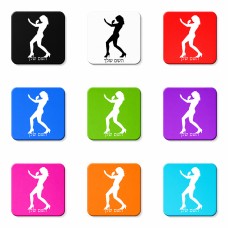 מגנט למקרר בעיצוב אישי עם השם שלך בעיצוב אישה מגוננת גודל המגנט 6.5 × 6.5 ס"מ