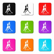 מגנט למקרר בעיצוב אישי עם השם שלך בעיצוב שחקן הוקי גודל המגנט 6.5 × 6.5 ס"מ