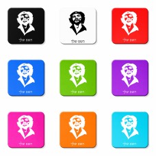 מגנט למקרר בעיצוב אישי עם השם שלך בעיצוב צ'ה גווארה גודל המגנט 6.5 × 6.5 ס"מ