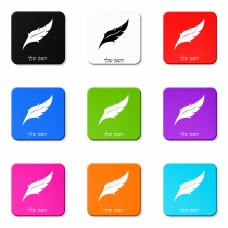 מגנט למקרר בעיצוב אישי עם השם שלך בעיצוב נוצת נוצה גודל המגנט 6.5 × 6.5 ס"מ