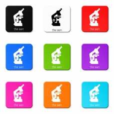 מגנט למקרר בעיצוב אישי עם השם שלך בעיצוב מיקרוסקופ גודל המגנט 6.5 × 6.5 ס"מ